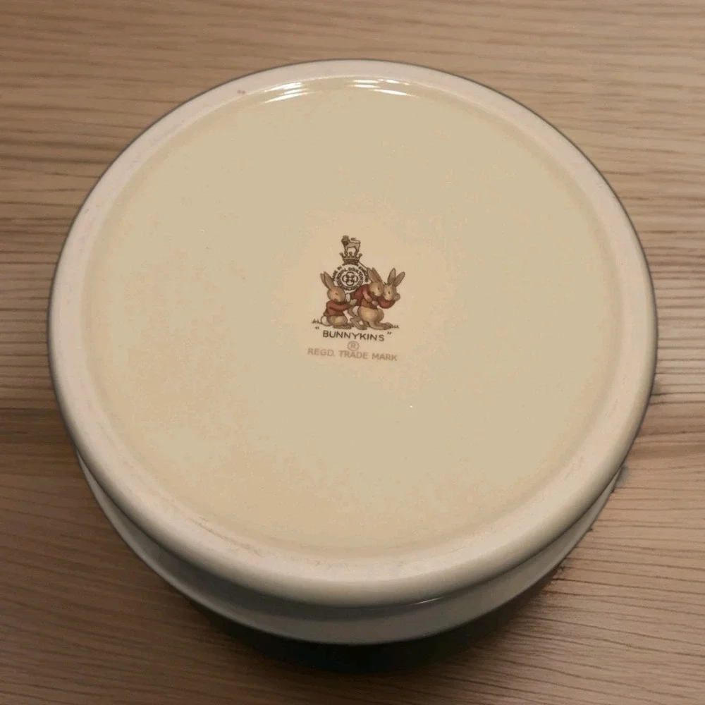 Vintage Royal Doulton Bunnykins Baby Child Feeding Bowl English Bone China 6